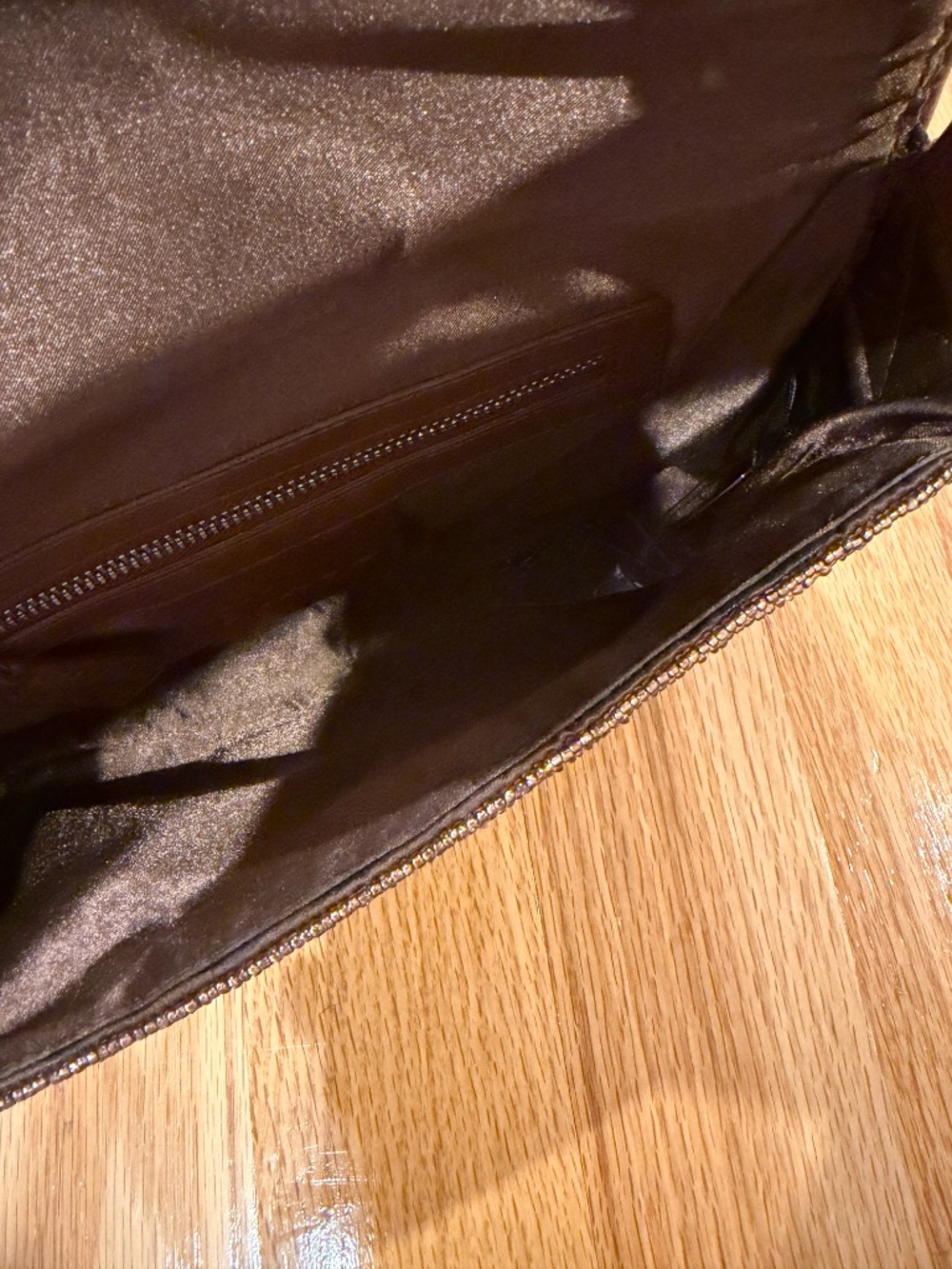 STAUD Brown Tommy Beaded Shoulder Bag - Picture 9 of 10